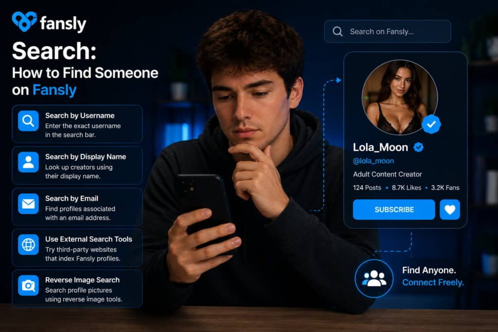 find someone on fansly