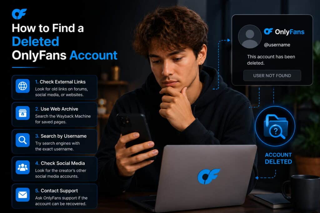how to find deleted onlyfans account